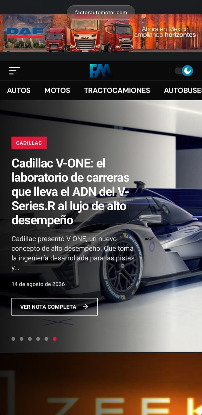 Desarrollo web y plataforma digital Factor Automotor por pro-sites.mx