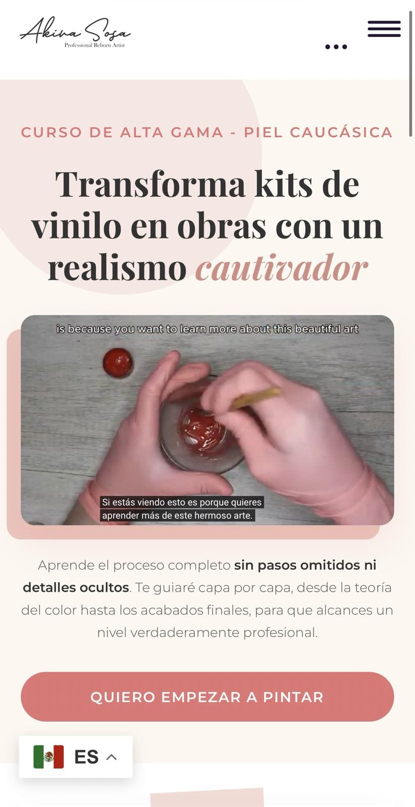 Desarrollo web y plataforma digital Curso Reborn por pro-sites.mx
